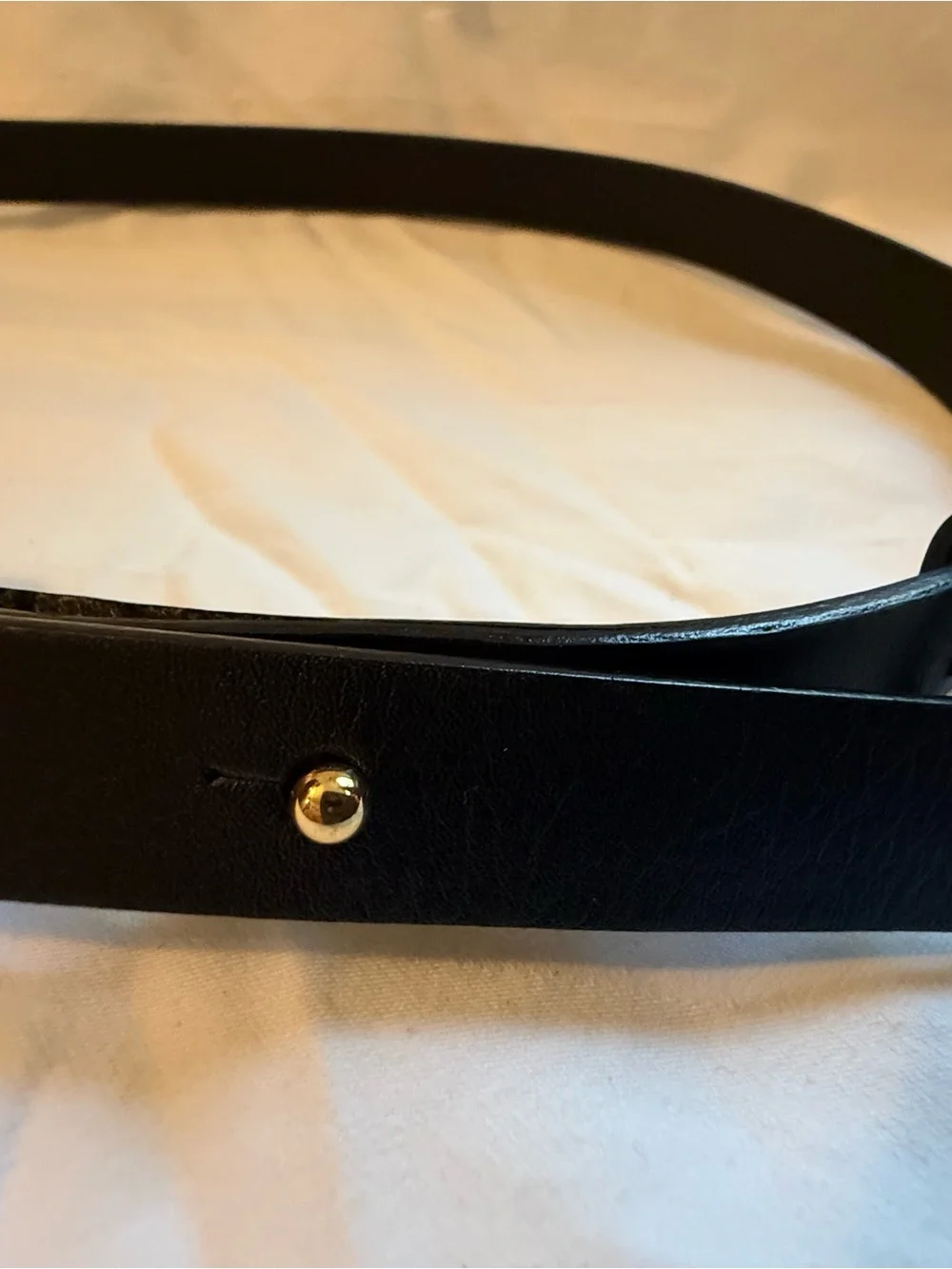 Salvatore Ferragamo Black Leather Belt with Gold Gancini Buckle